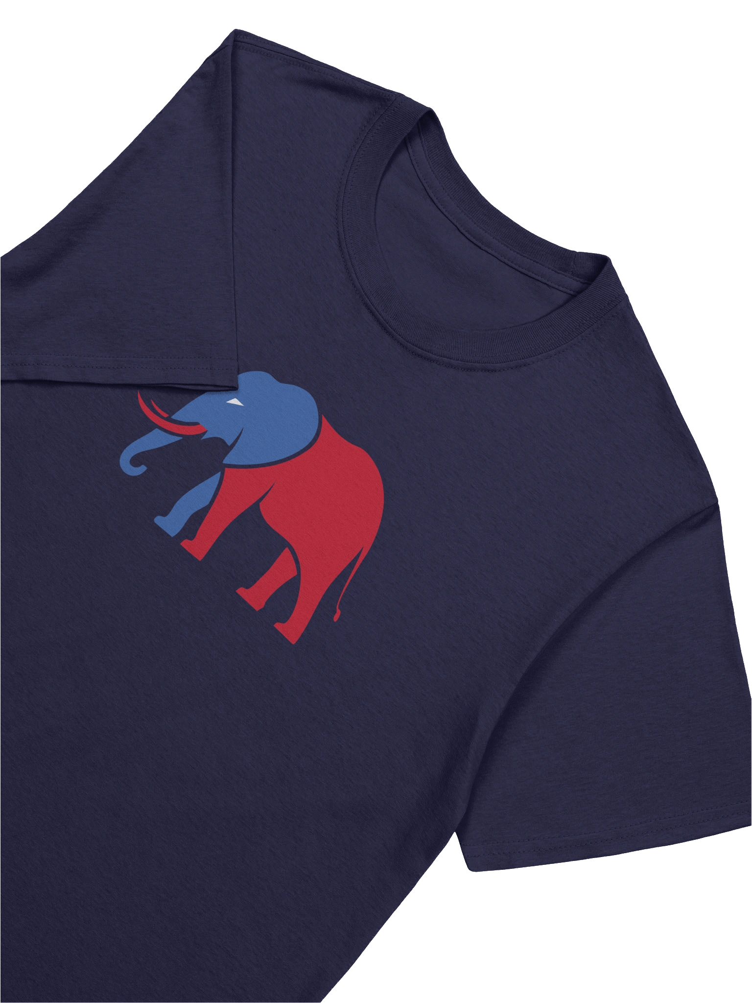 Royal Blue Red Elephant Profile T-Shirt product image (7)