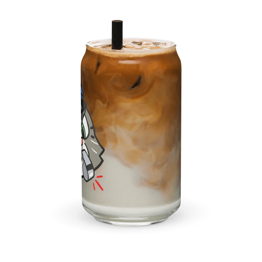 Officer Kitty Cat Can-Shaped Glass product image (42)