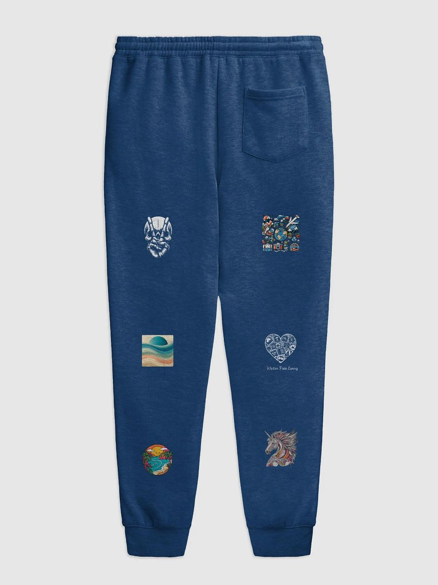 Sorcerer vs. Dragon Stained Glass Joggers | AI design collection of hobby images product image (21)