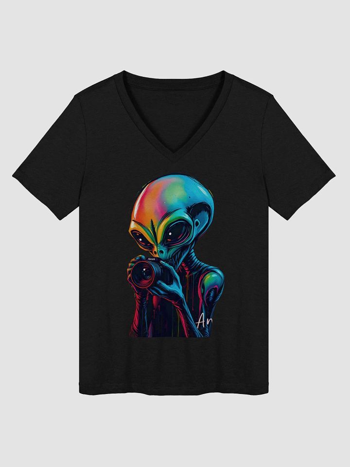 Elegant Comfort: Women's Relaxed V-Neck T-Shirt product image (1)