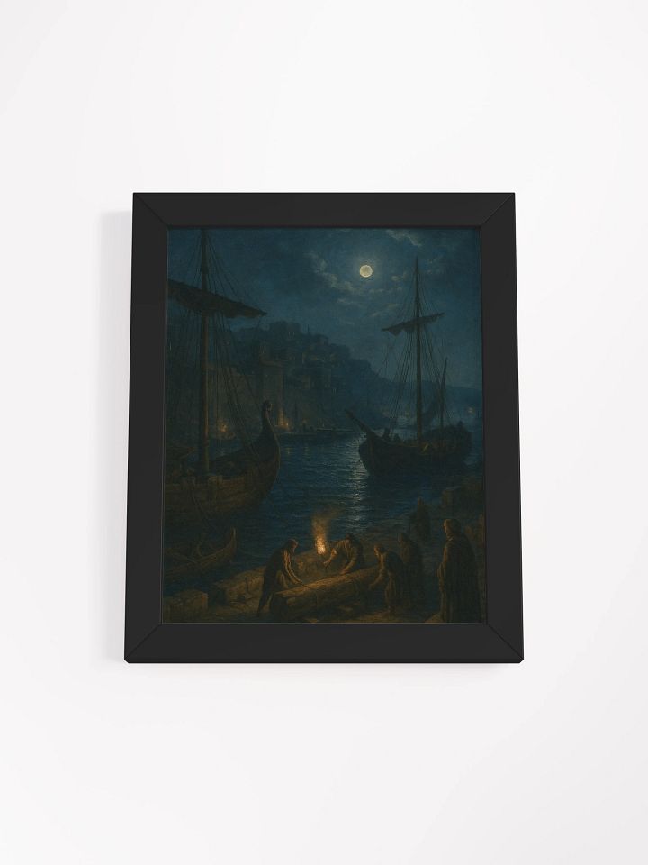 Torchlight at the Threshold – Framed Matte Print product image (1)