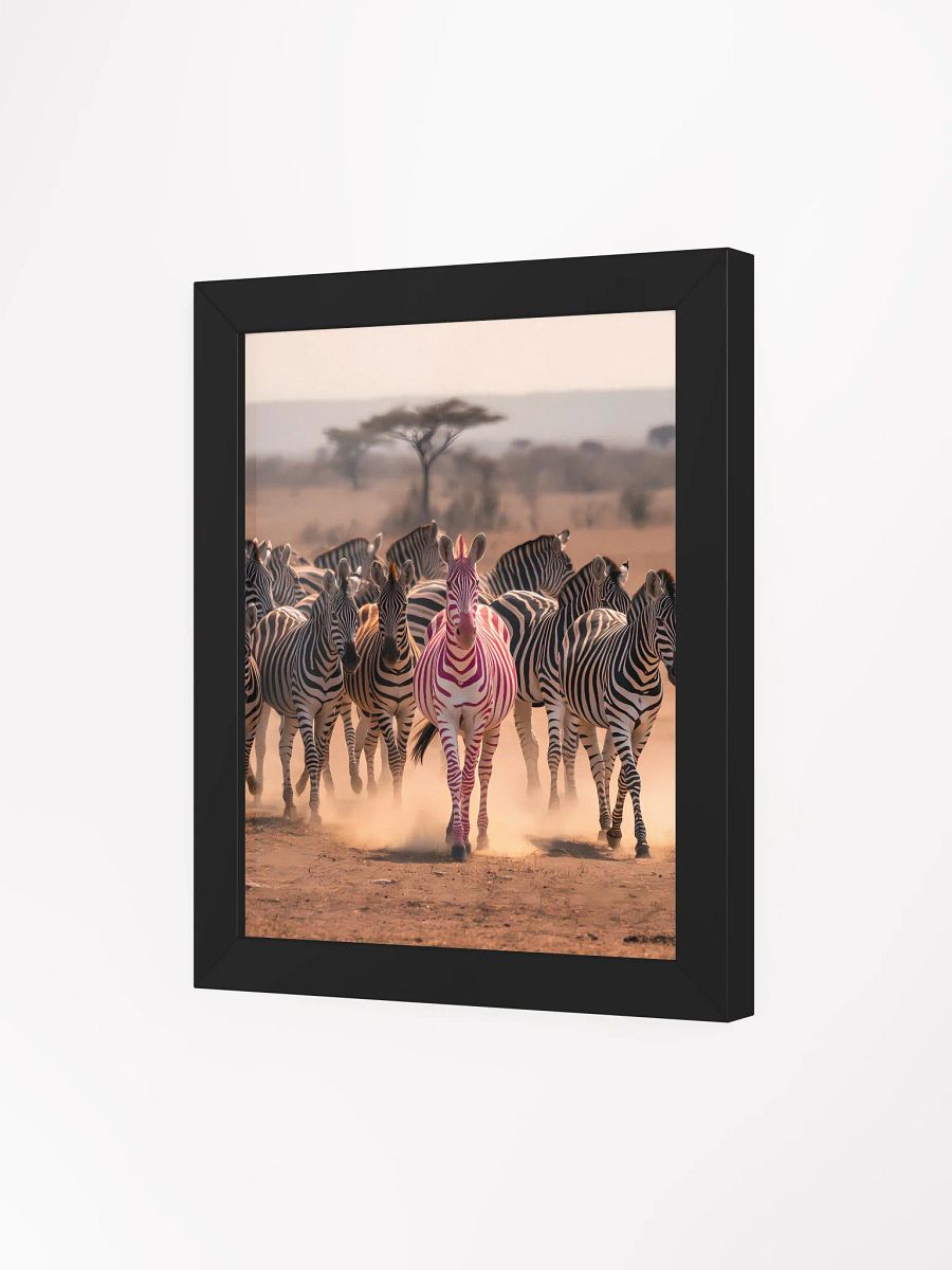 Stand Out Zebra Framed Poster product image (4)