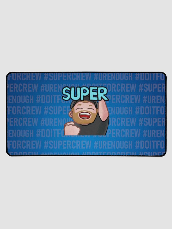 Super # - Blue Desk Mat 15.5