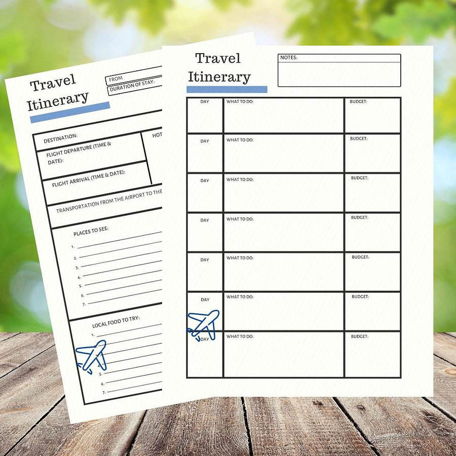 Itinerario para tu Viaje Soñado- Imprimible product image (4)