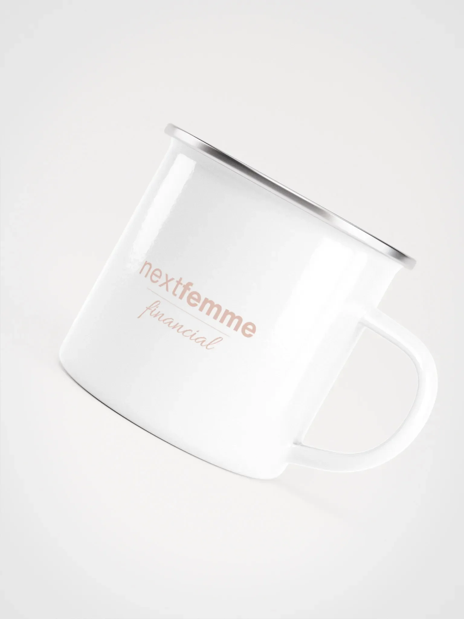 Wanderlust Enigma Enamel Mug with Pink Logotype product image (5)