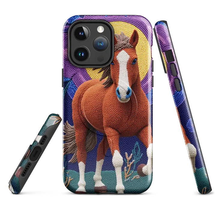 Faux-beaded horse in Moonlight MagSafe® Tough Case product image (1)