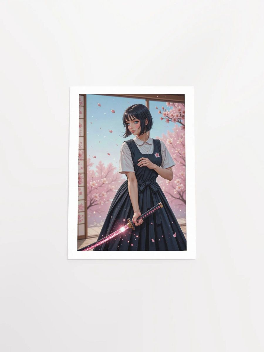 Cherry Blossom Samurai Girl Wall Art Poster product image (5)