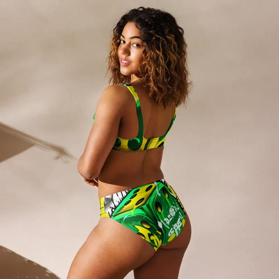 Graffiti Dice Chaos High-Waisted Bikini product image (4)
