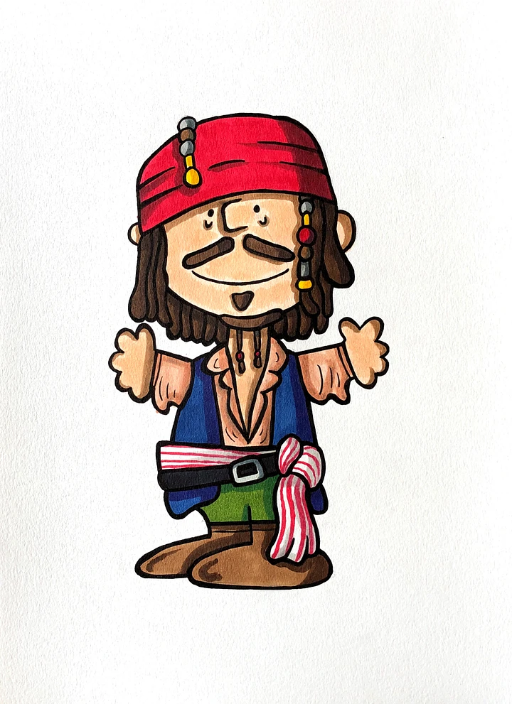 Pirate 1 Original Drawing product image (1)