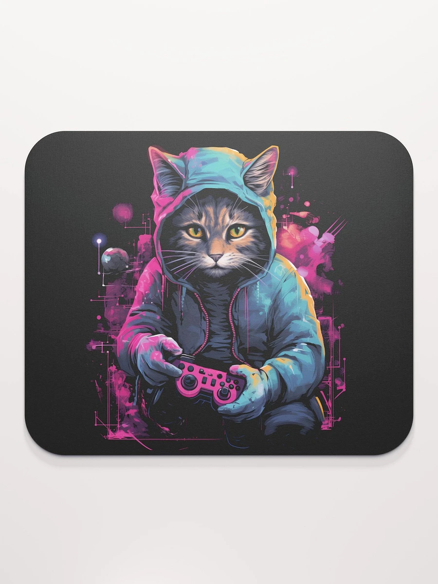 Whimsical Cat Gamer Mouse Pad product image (2)