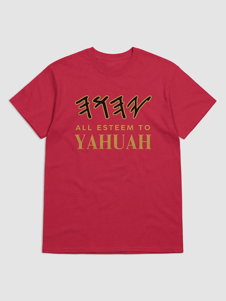 Yasharal Original Music: All Esteem To YAHUAH | T-Shirt | Cardinal Red product image (1)
