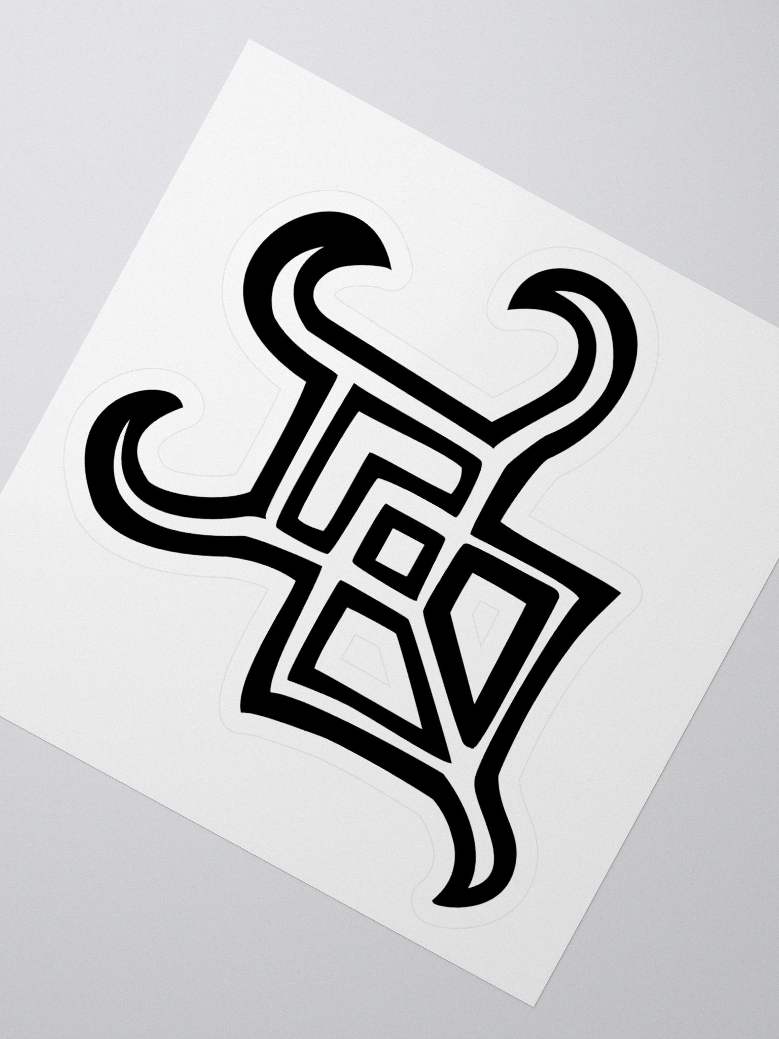 4x4 Sticker - Whispers Untamed Logo (Black) product image (2)