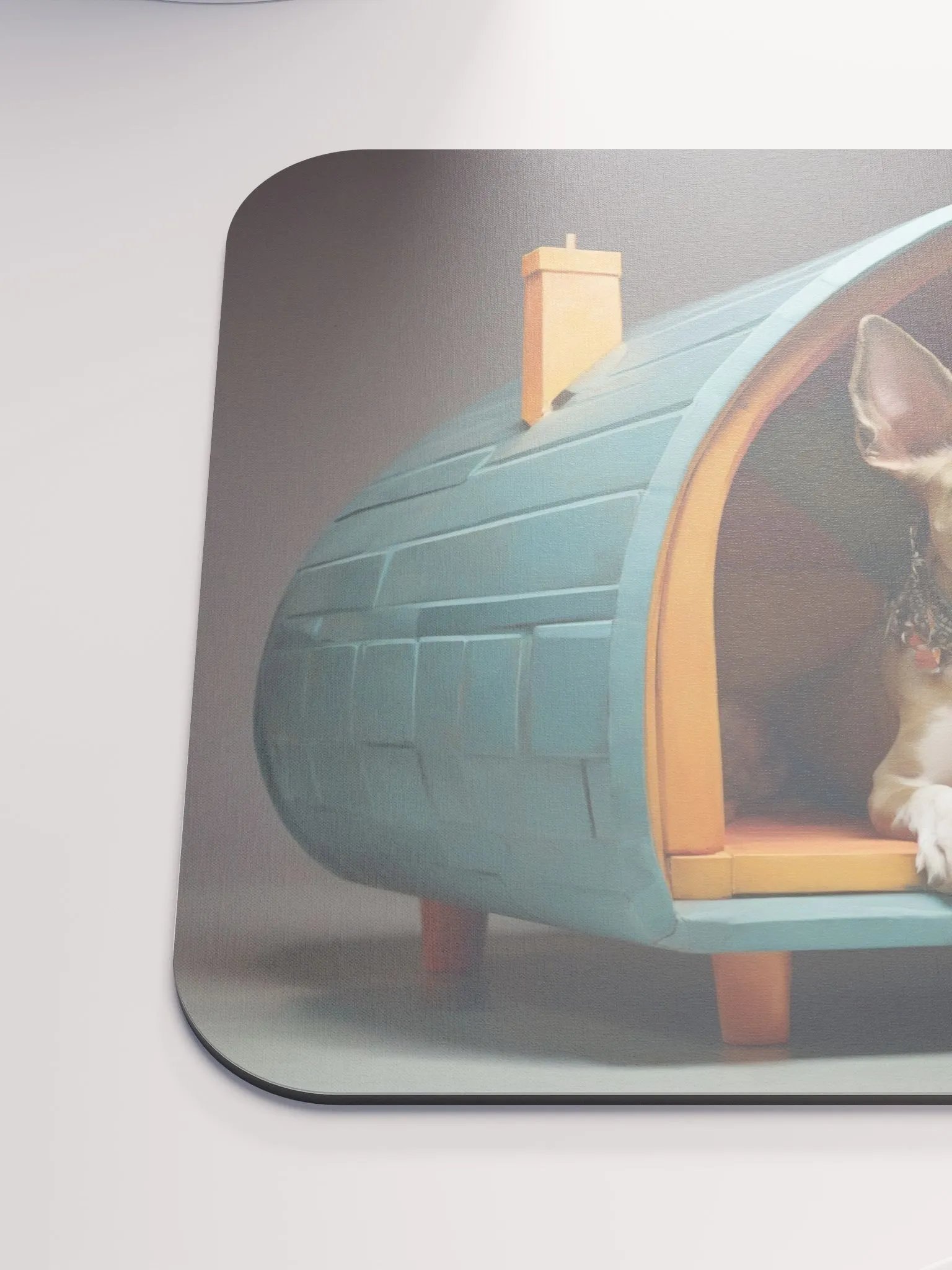 Charming Chihuahua Doghouse Mouse Pad product image (6)