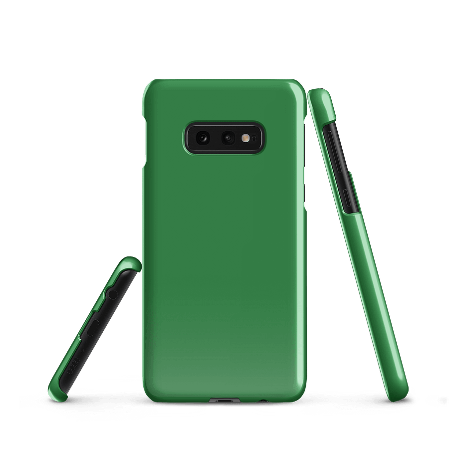 Leaf Green Solid Color Samsung® Glossy Snap Case product image (2)