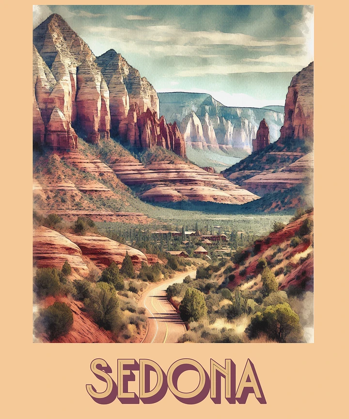 Sedona Arizona Vibrant Watercolor Poster product image (17)
