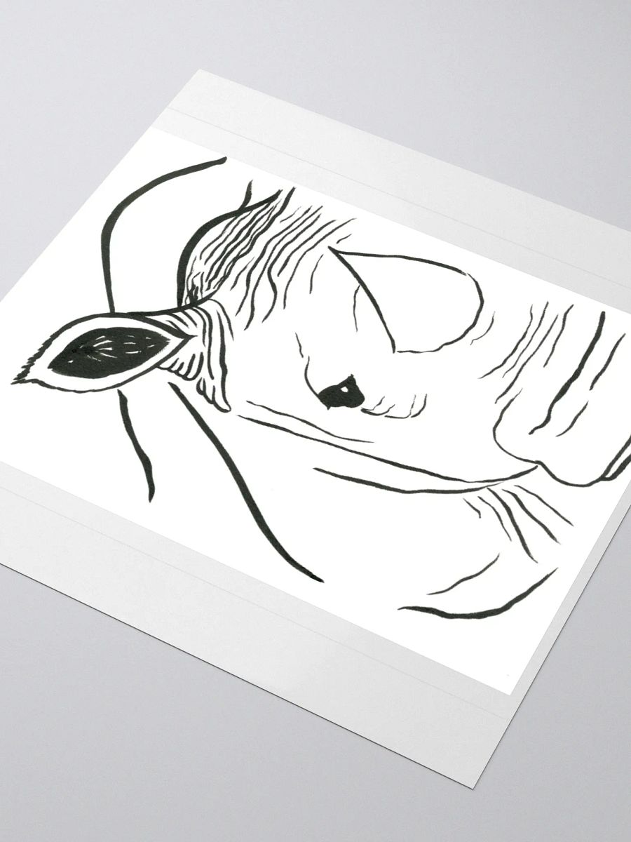 Face Of A Rhino Sticker product image (7)