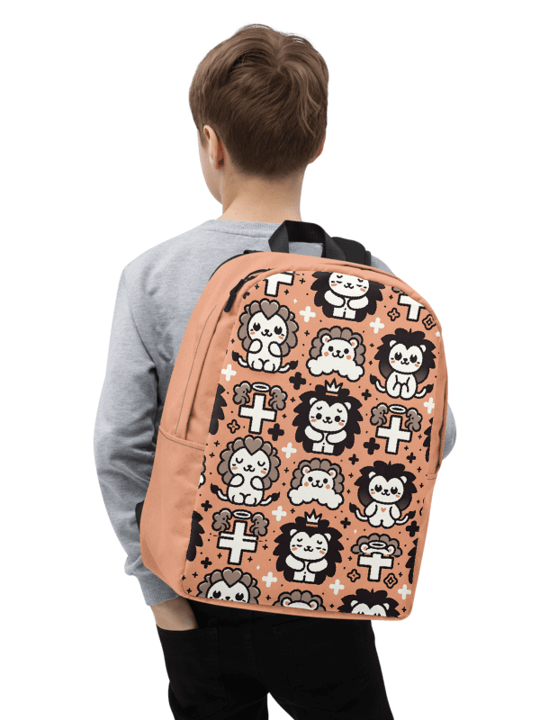 Lions and Crosses Minimalist Backpack product image (9)