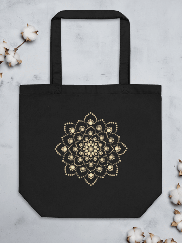 Golden-Brown Mandala Eco-Friendly Tote Bag product image (2)