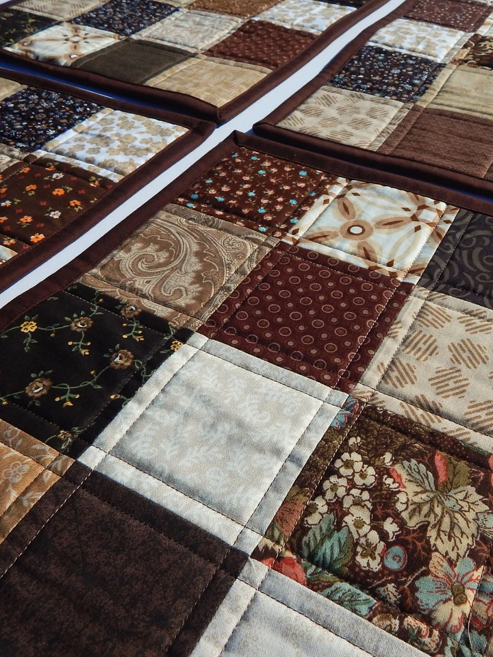 Shades of Brown Quilted Placemats product image (1)