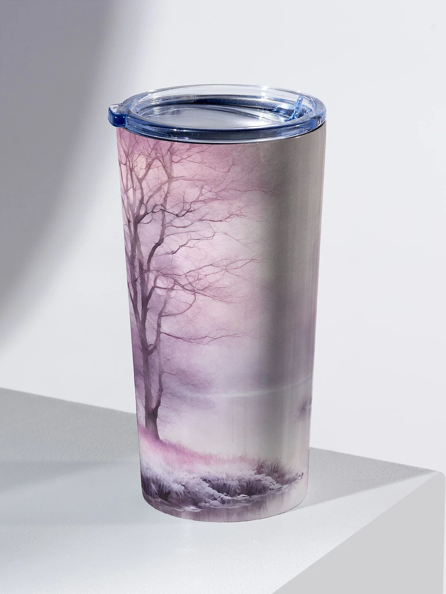 Pink Winter Nature Scene Stainless Steel Tumbler product image (2)