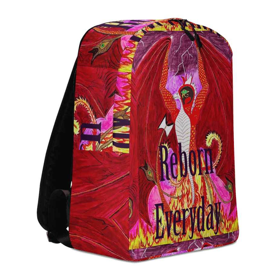 Fire Phoenix Dragon All-Over Backpack product image (8)