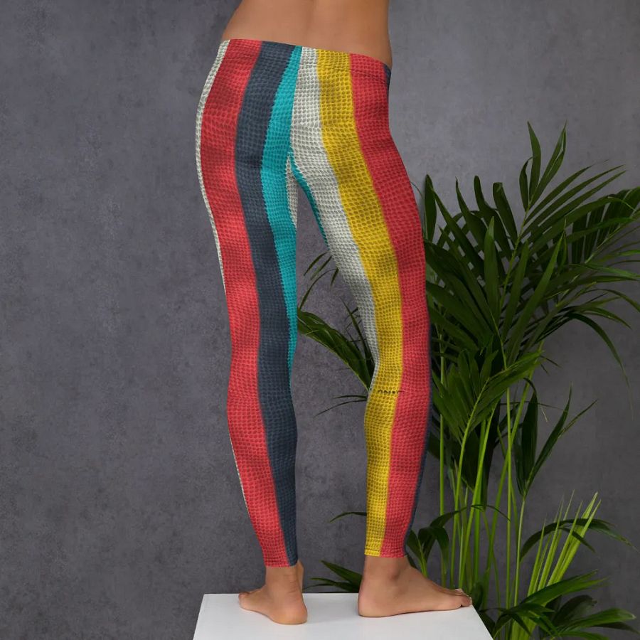 Leggings for Women: Colorful Stripes Print for Vibrant & Stylish Comfort product image (6)