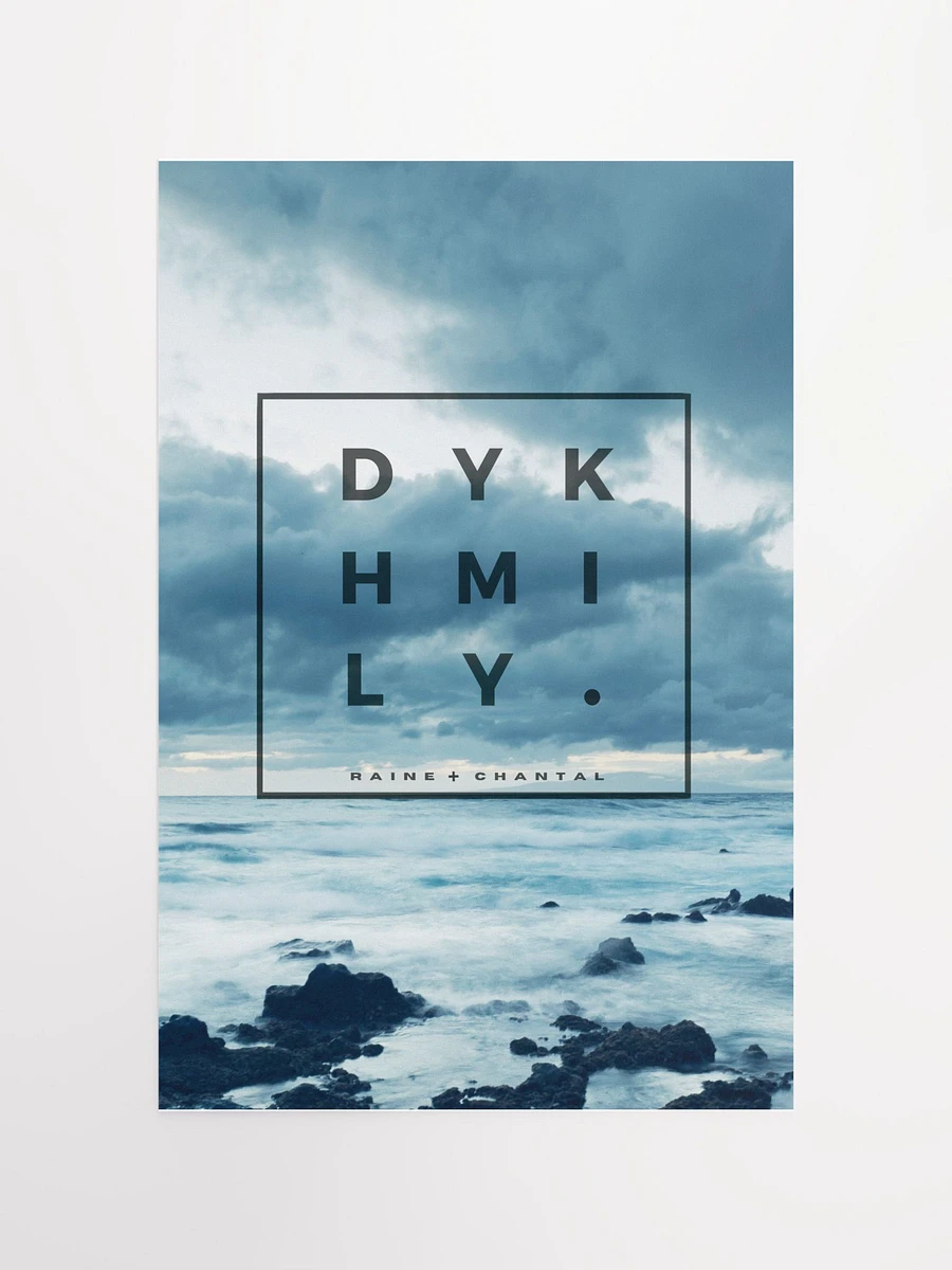 DYKHMILY Square Blue Matte Poster product image (4)
