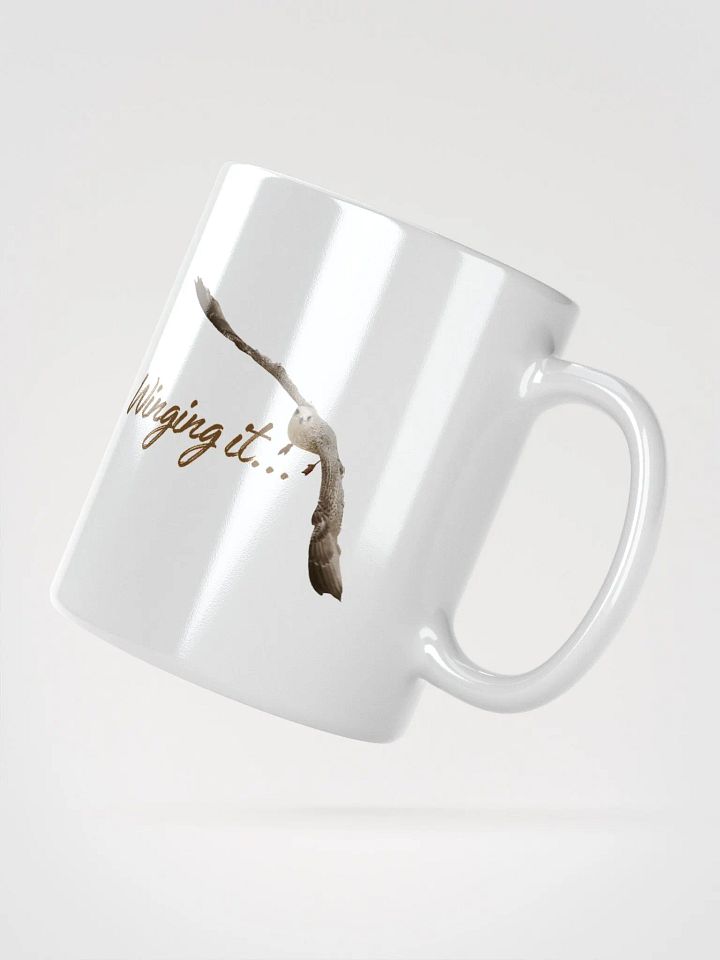 Winging it... Seagull Glossy White Mug product image (4)