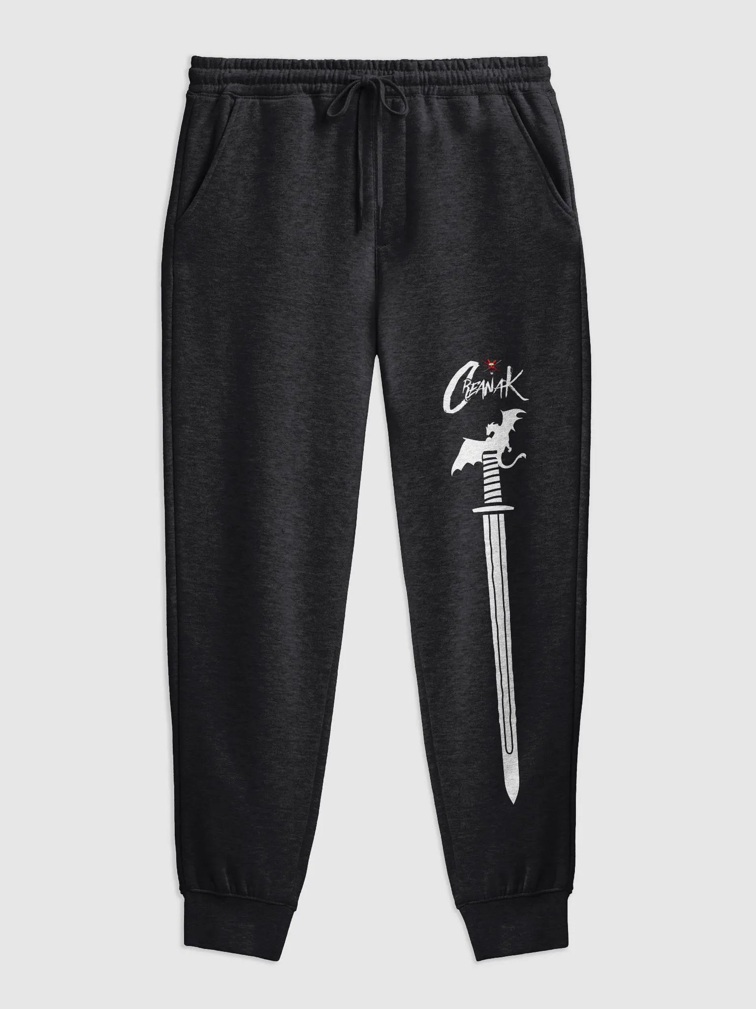 Sword Dragon Joggers - White Design product image (5)
