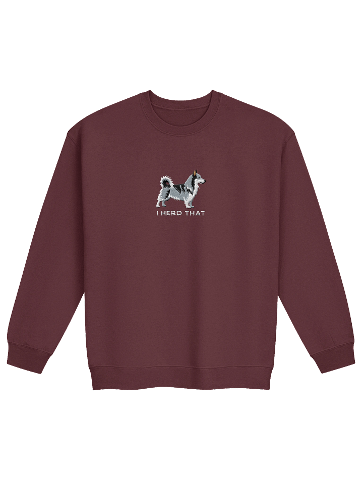 I Herd That Sweatshirt (Embroidered) of a Swedish Vallhund(Gray) product image (5)