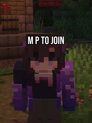 Join my discord in my carrd to join the SMP today! 💜 #joinablesmp #destiniessmp #loresmp #rosethunder #minecraftorigins #viewersmp 
