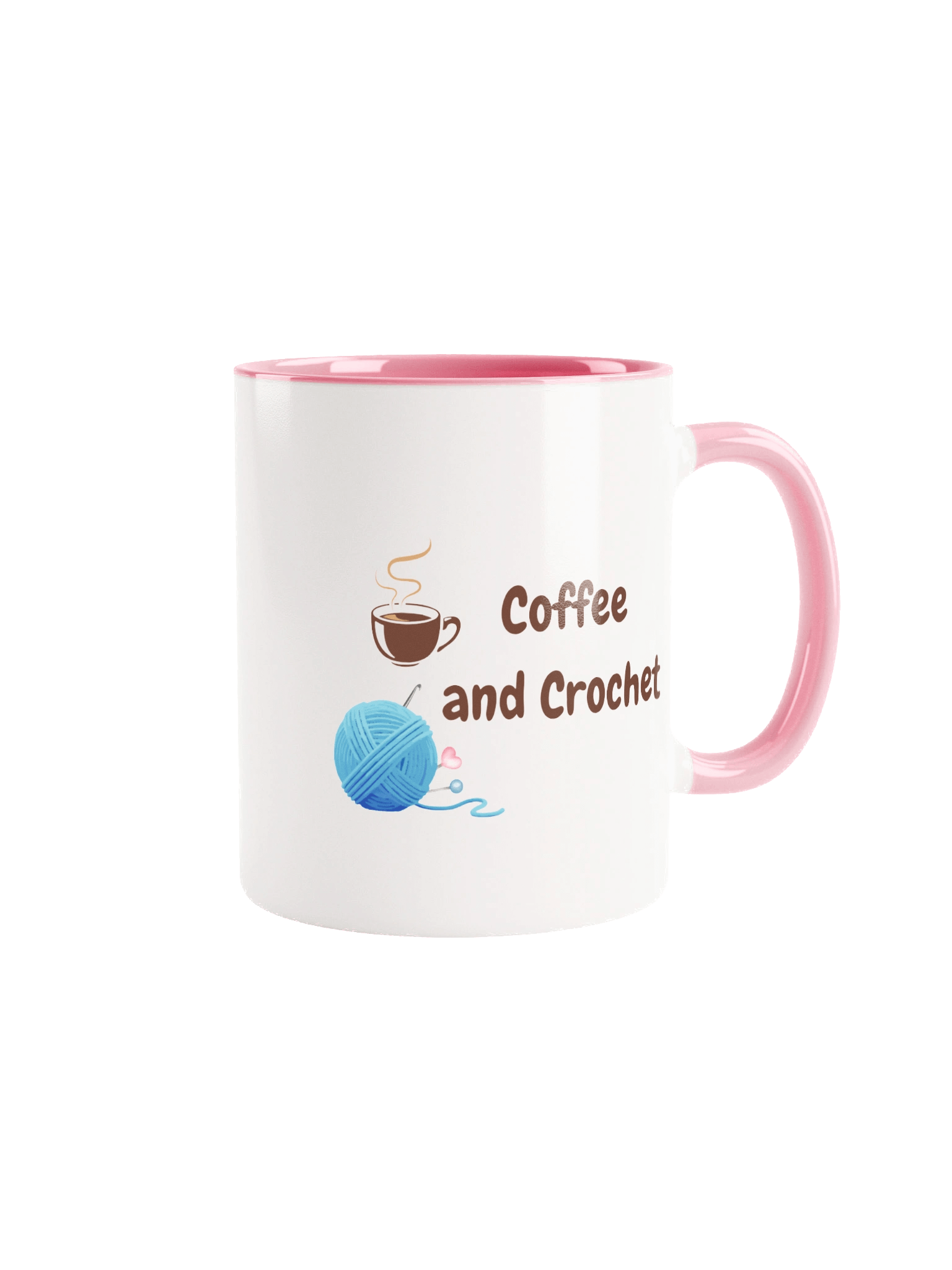 "Coffee and Crochet" Mug | Crafter's Motto: While I Crochet, I Don't Complain product image (1)