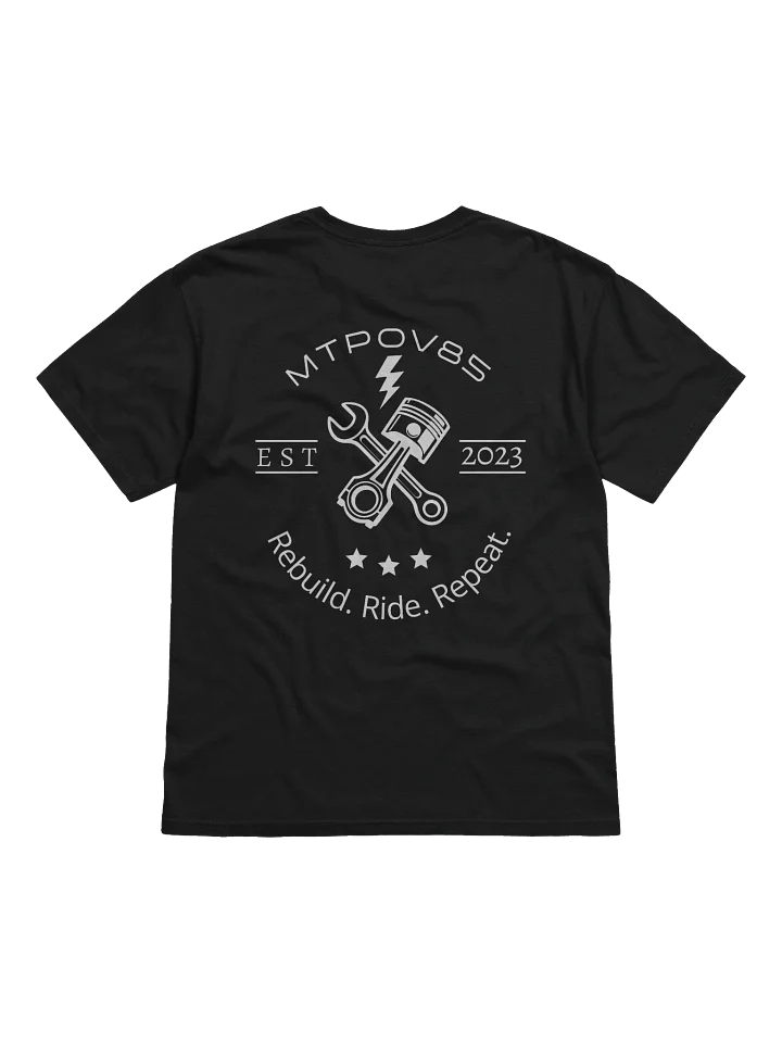 Rebuild. Ride. Repeat. Style 1, Black T-Shirt product image (1)