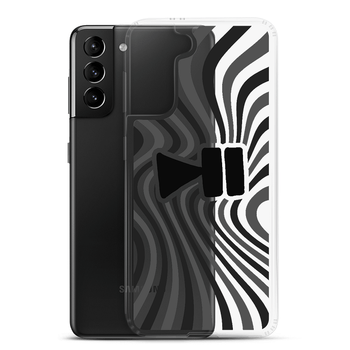 Clear Case Samsung Wavy Dark Grey - PleyPoze product image (16)
