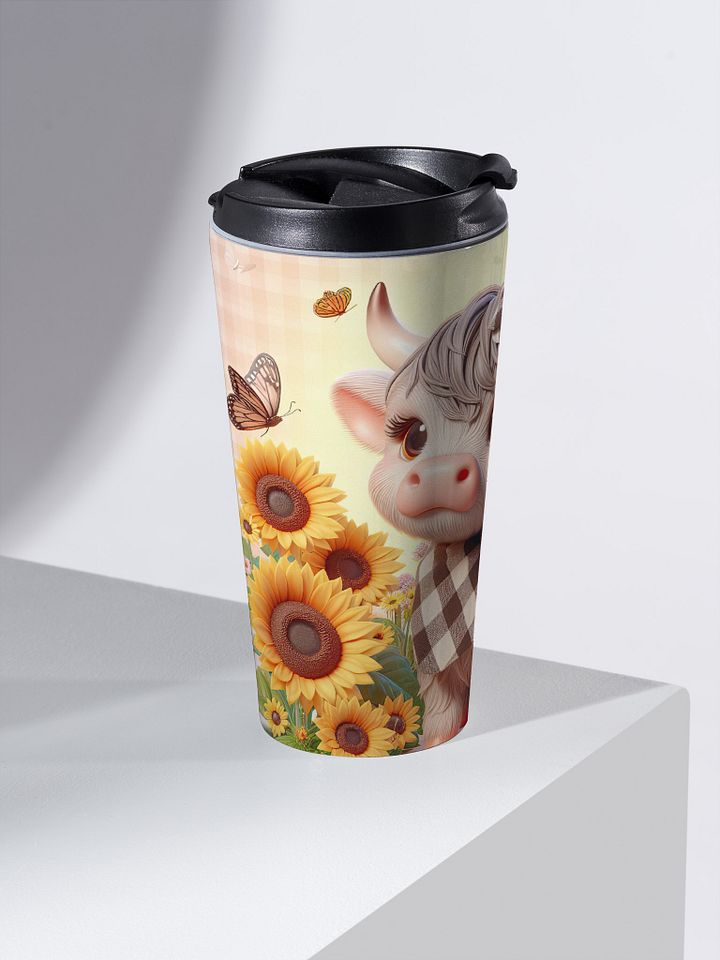 Sunflower Calf Stainless Steel Travel Mug product image (2)