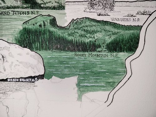 Inktober National Park Project - day 14: #rockymountainnationalpark
.
.
#art #inktober #ink #inkart #inkdrawing #drawing #dra...