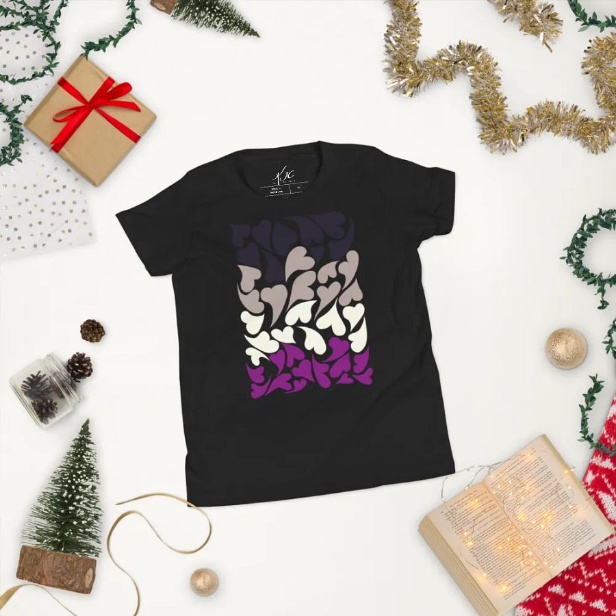 Nestled PRIDE Asexual T-shirt (Youth) product image (9)