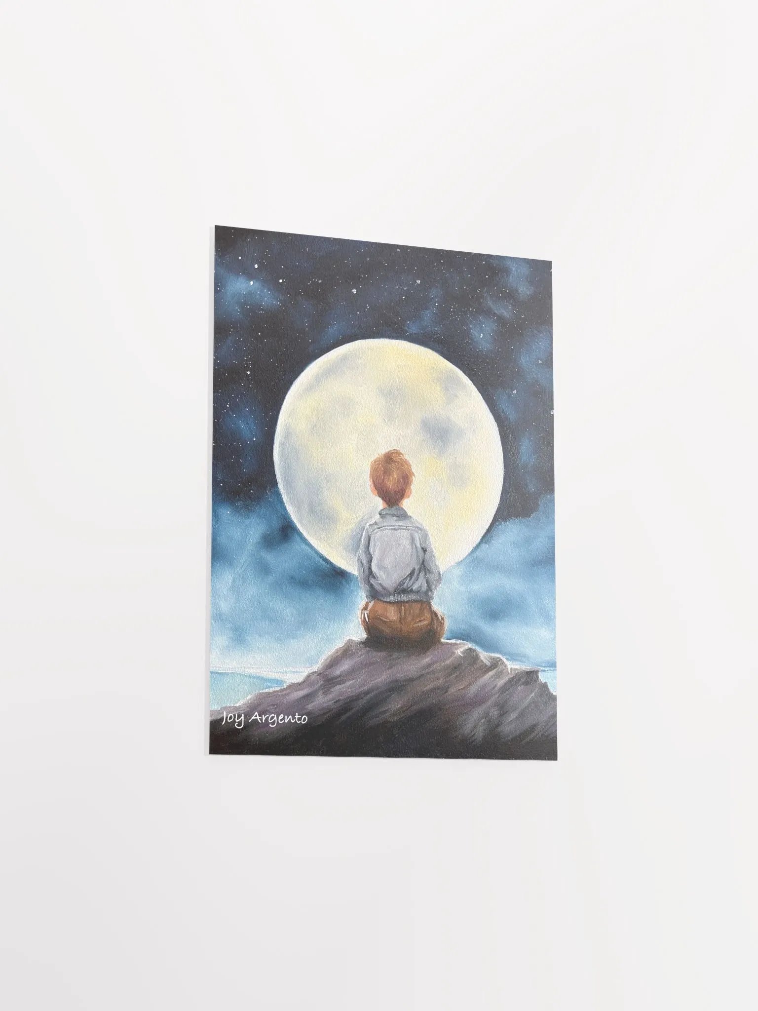 Boy and the Moon Print product image (3)