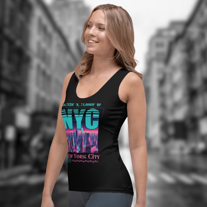 NYC New York City Graphic All Over Print Tank Top product image (2)