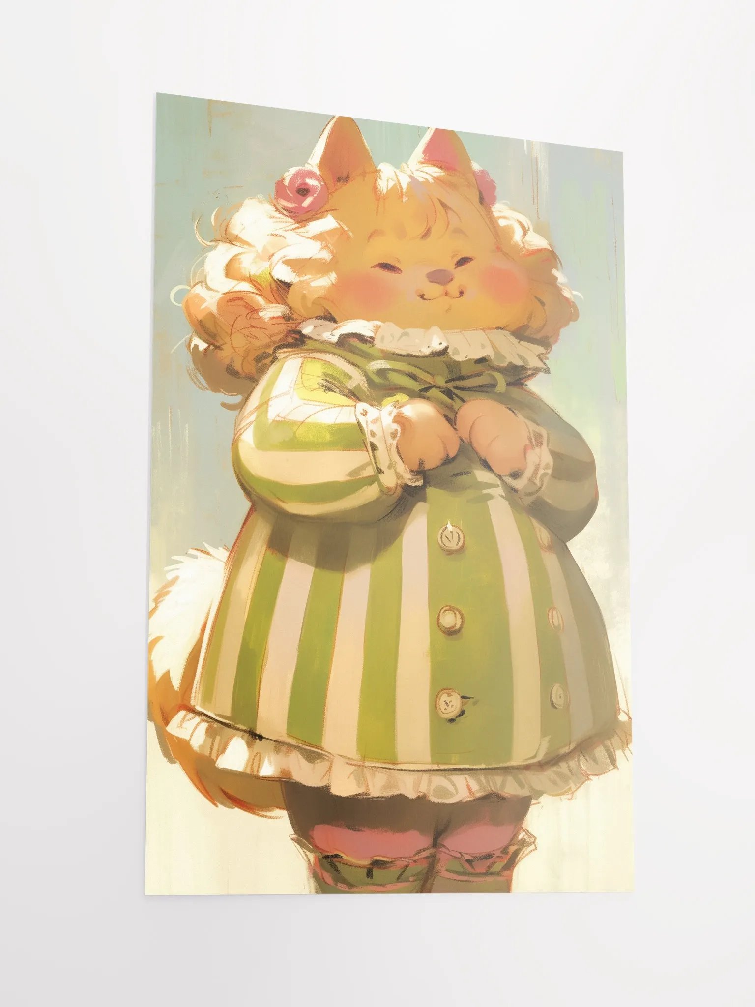 Whimsical Cat Vintage Poster product image (2)