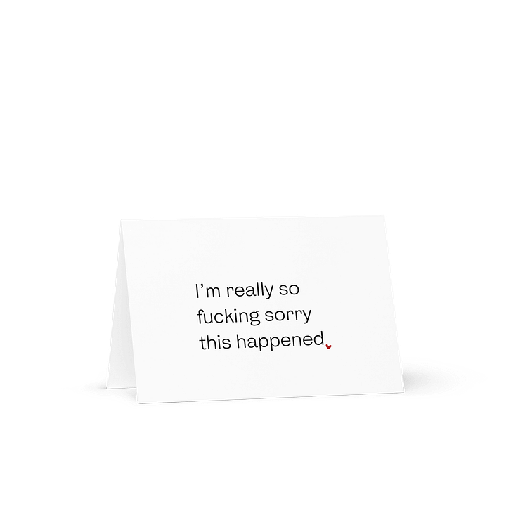 I'M REALLY SO FUCKING SORRY Notecard product image (1)