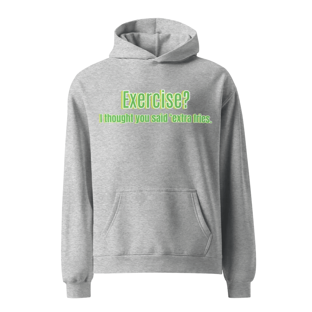 Fries Over Exercise Oversized Hoodie product image (4)