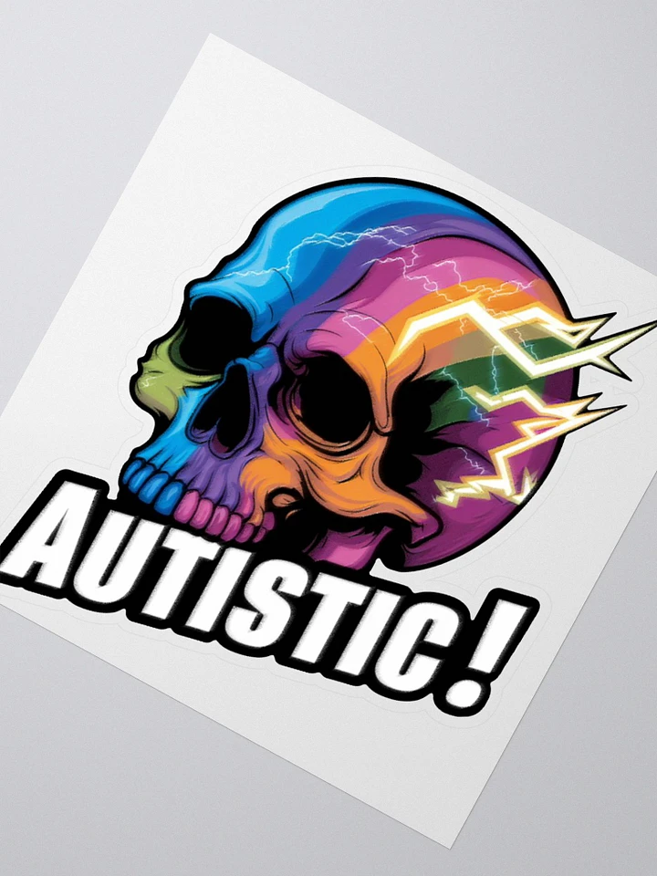 Autistic Mind Lightning Sticker product image (4)