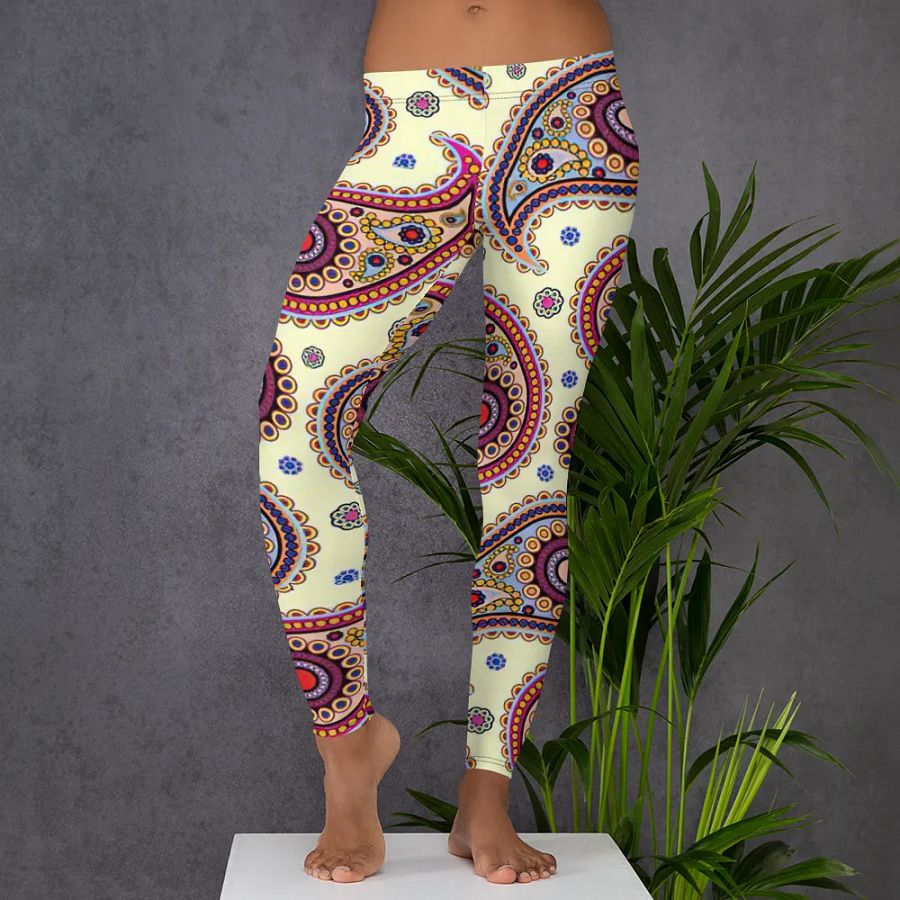 Vibrant Paisley Dreams Leggings product image (5)