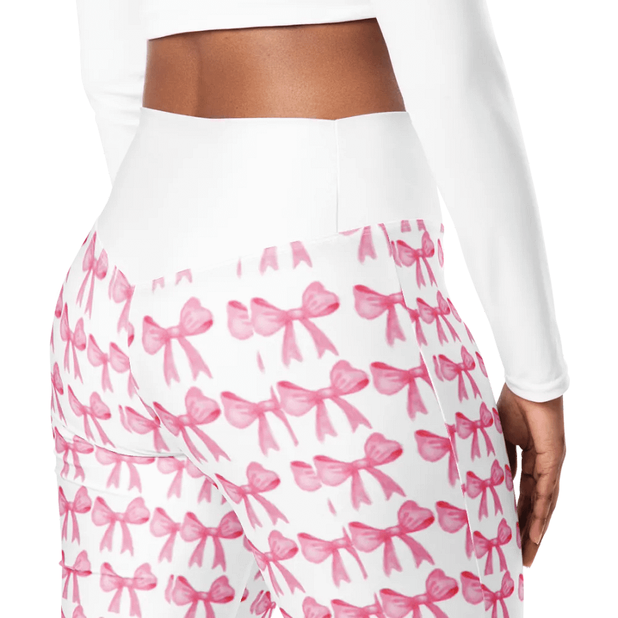 Pink Bow Flare Pants product image (5)