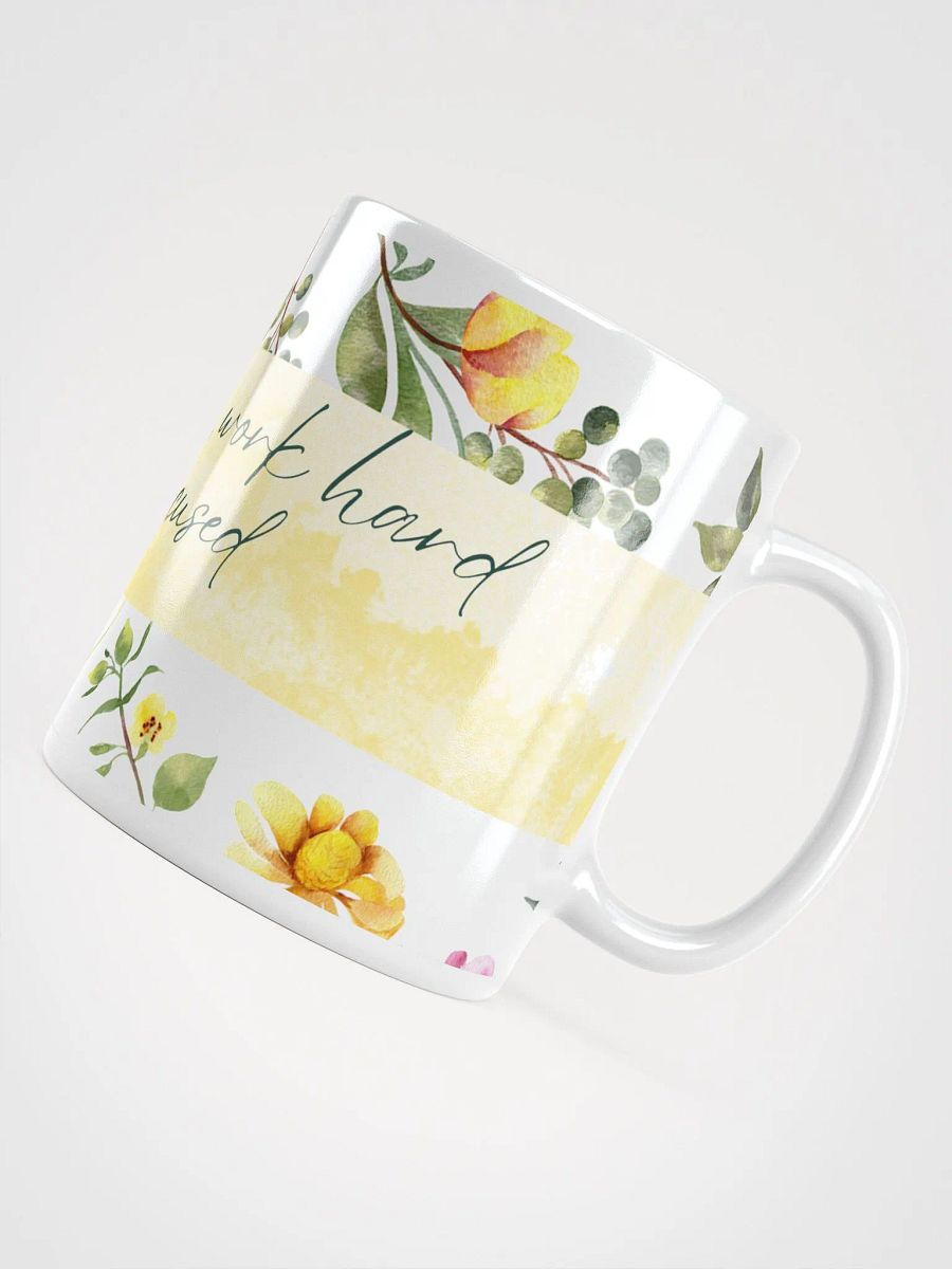 Floral Motivation White Glossy Mug product image (5)