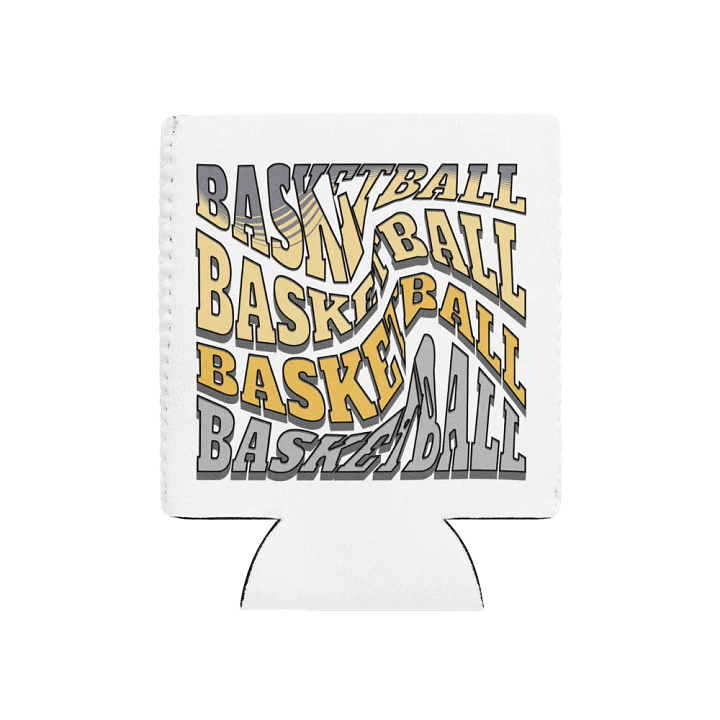 Mess Swirl Basketball Wavy Can Cooler product image (1)