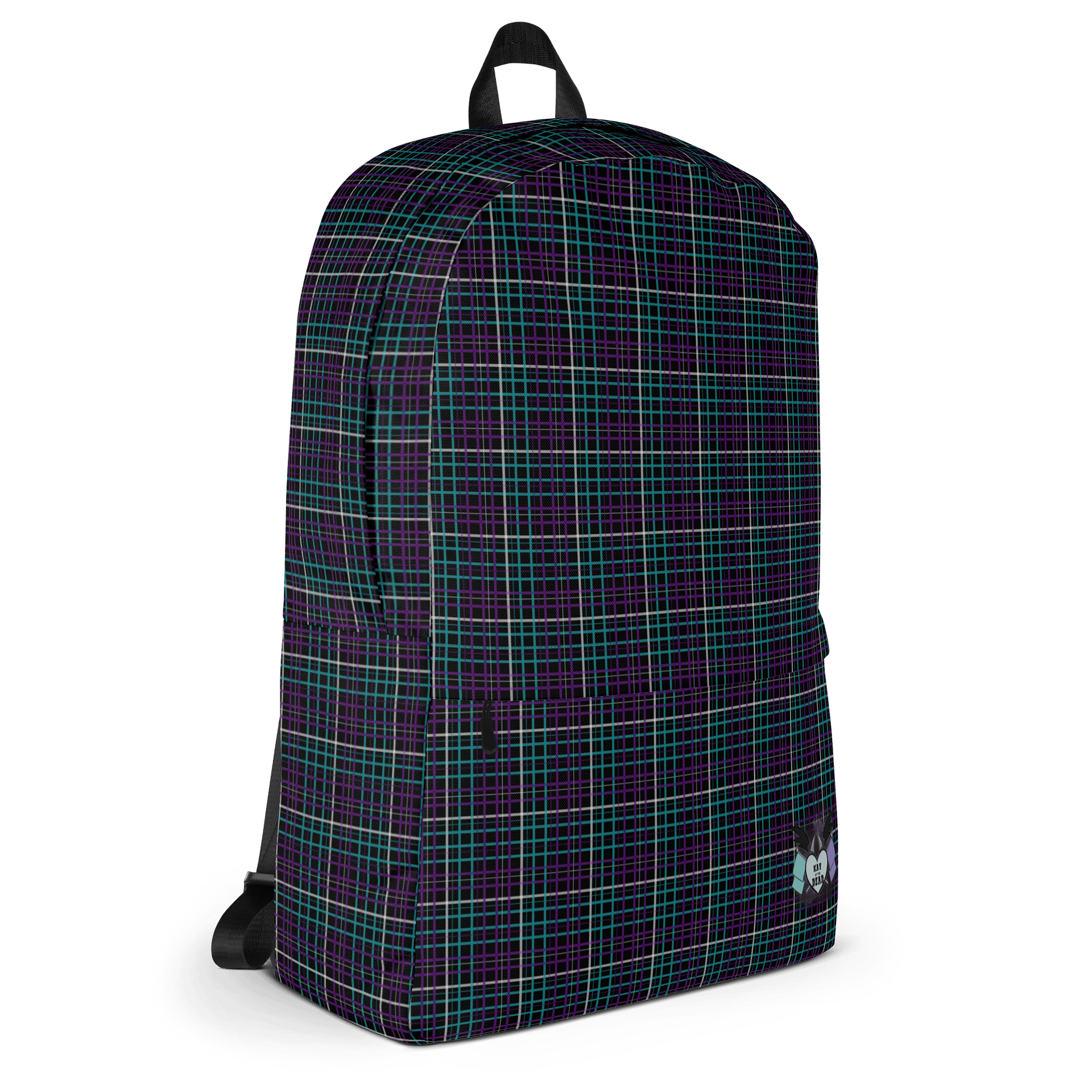 Black Plaid Backpack product image (3)
