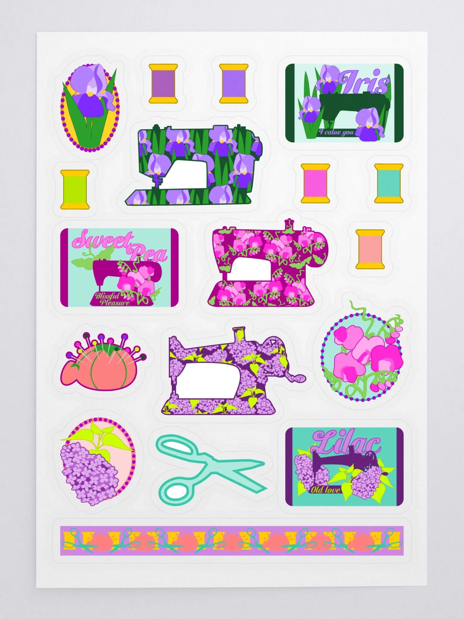 Grandma's Sewing Machines Sticker Sheet product image (3)