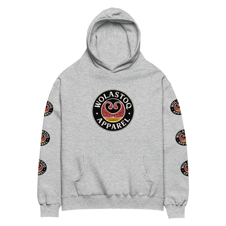 Red Symmetry Unisex Oversized Hoodie product image (1)